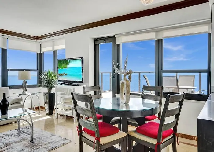 Huge Terrace Oceanfront Condo Beach Service 1502