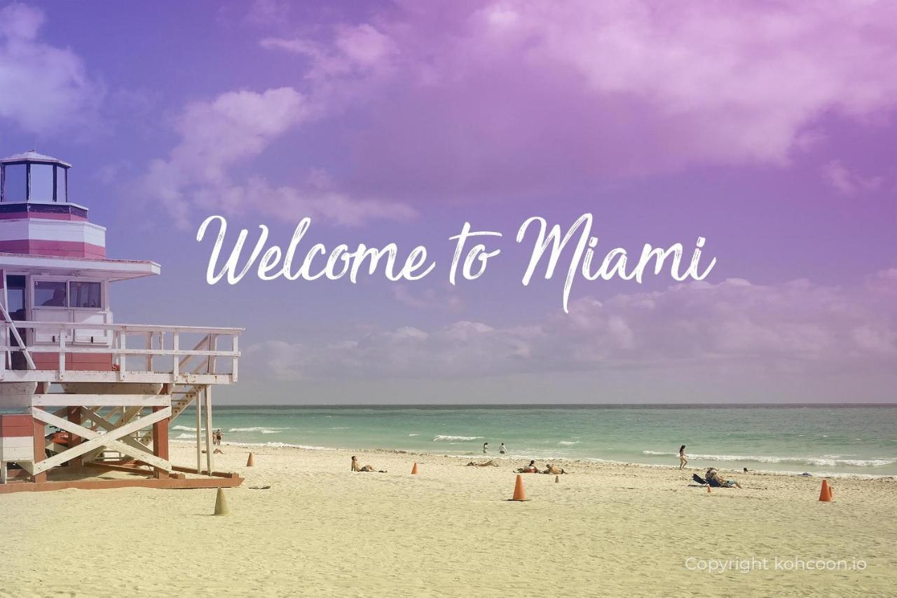 Top Floor Breathtaking View Of Miami Skyline, Pool And Free Parking Miami Beach